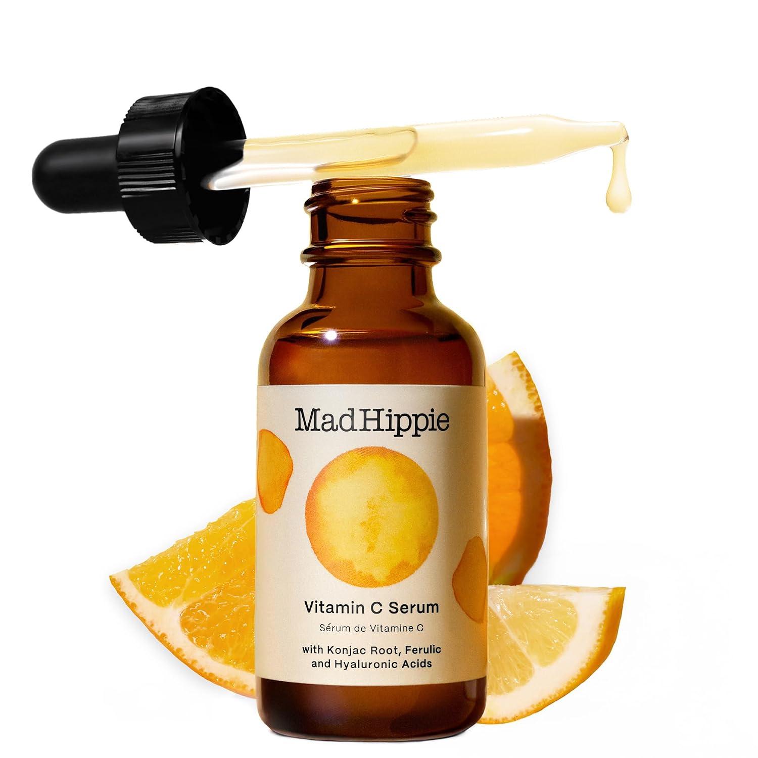 Mad Hippie Vitamin C Serum for Face – C + E + Ferulic Acid, Hyaluronic Acid, Stable Low-Irritation Formula, Brightening, 1.02 fl oz image
