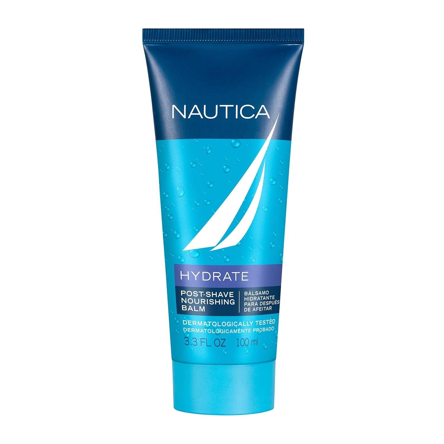 Nautica Grooming Aftershave Balm 3.3 fl oz (Pack of 1), Notes of Grapefruit, Lavender, and Wood, Men's Fragrance, Long Lasting, Everyday Fragrance, Travel Size image
