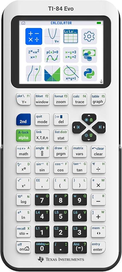 TI-84 Evo Graphing Calculator Texas Instruments, White image