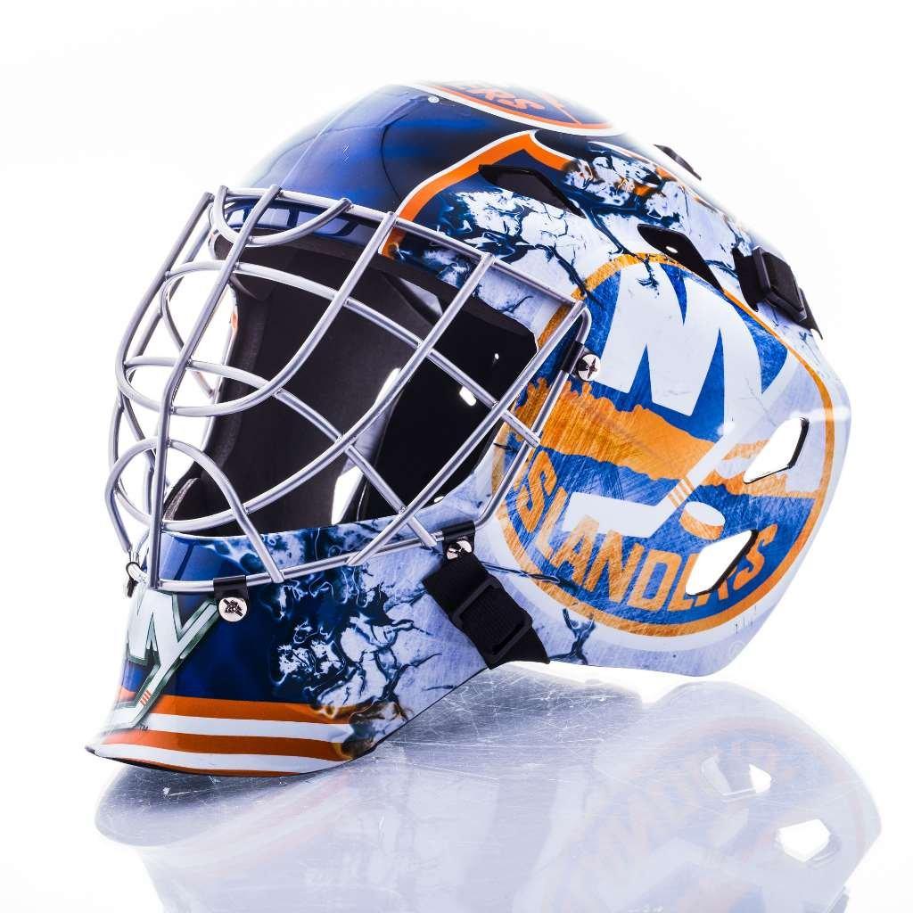 Franklin Sports Team Licensed NHL Hockey Goalie Face Mask - Goalie Mask for Kids Street Hockey - Youth NHL Team Street Hockey Masks (B00V57MENI) image