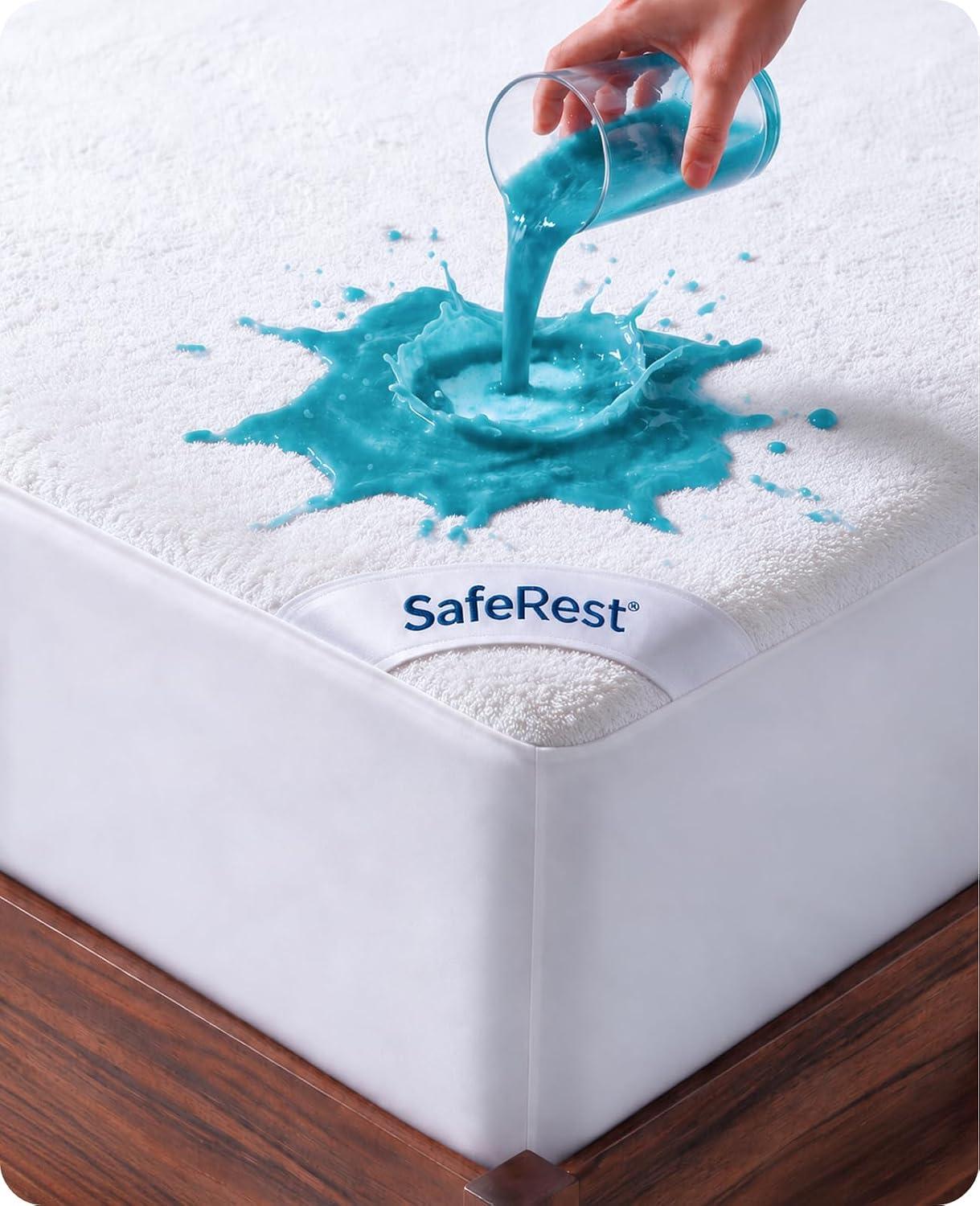 SafeRest Waterproof Twin XL Size Mattress Protector image