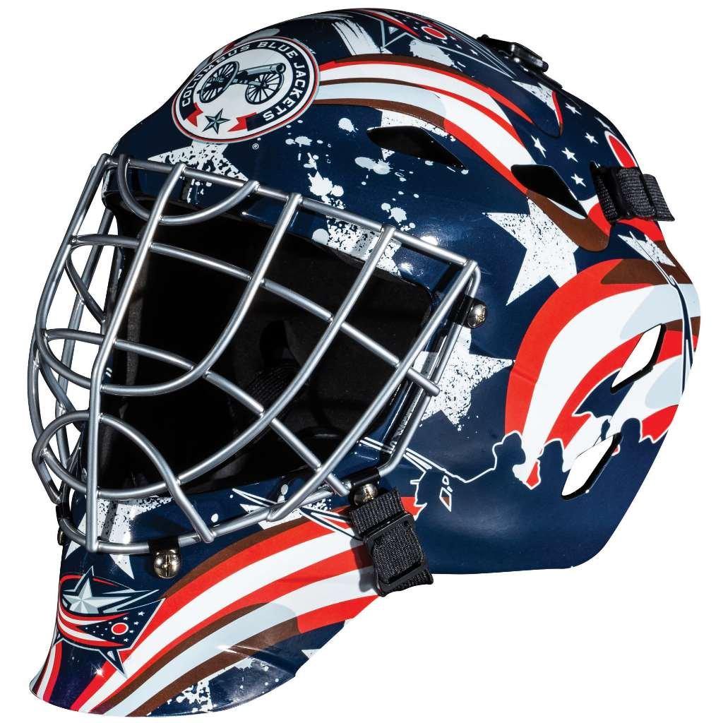 Franklin Sports Team Licensed NHL Hockey Goalie Face Mask - Goalie Mask for Kids Street Hockey - Youth NHL Team Street Hockey Masks (B00V57N428) image