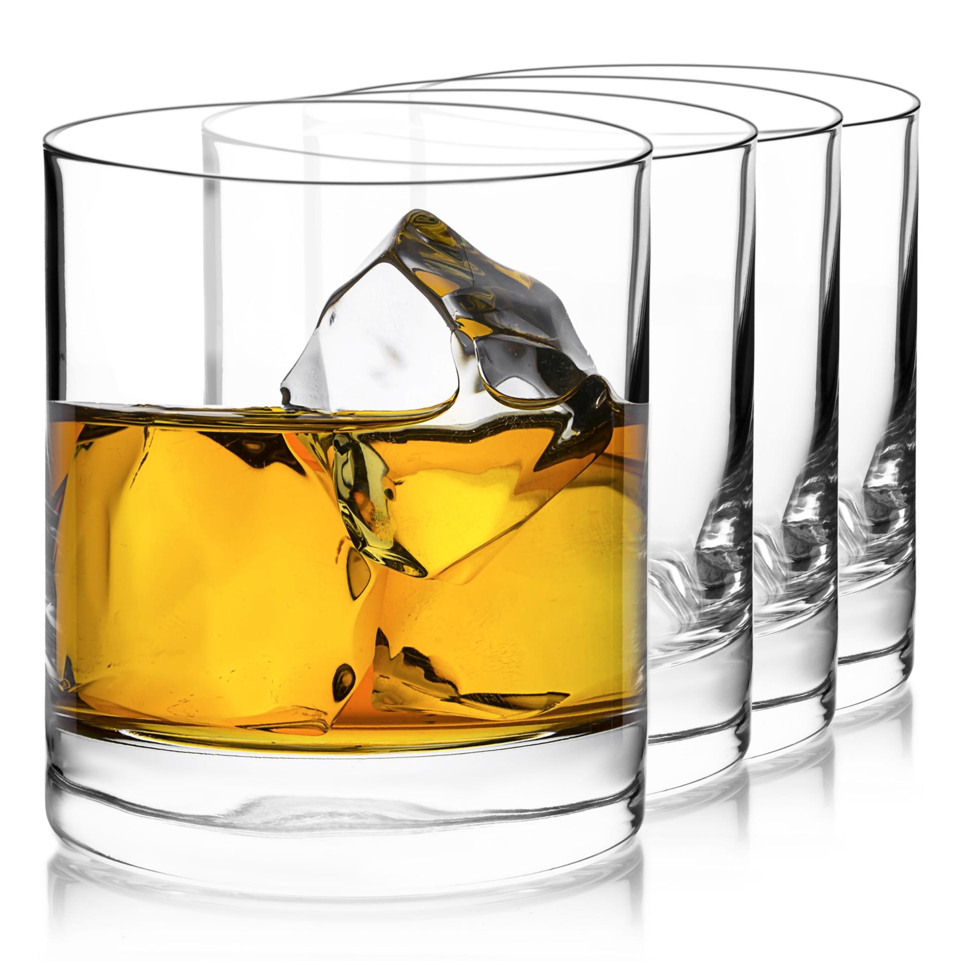 Luigi Bormioli Classico Double Old-Fashioned Glasses - Set of 4, 13.5 Oz. Multipurpose Tumblers for Whiskey, Cocktails - Made in Italy with SON.hyx Lead-Free Durable Crystal - Dishwasher Safe image