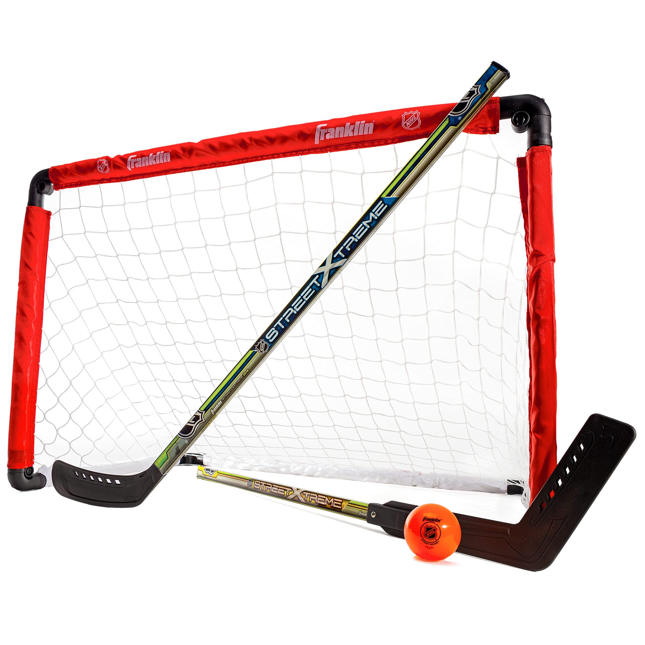 Franklin Sports NHL Goal and 2 Stick Set image