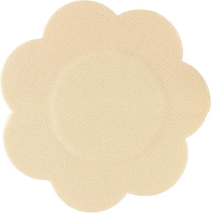 Petal Top Disposable Nipple Covers 15 Pair, Beige, One Size