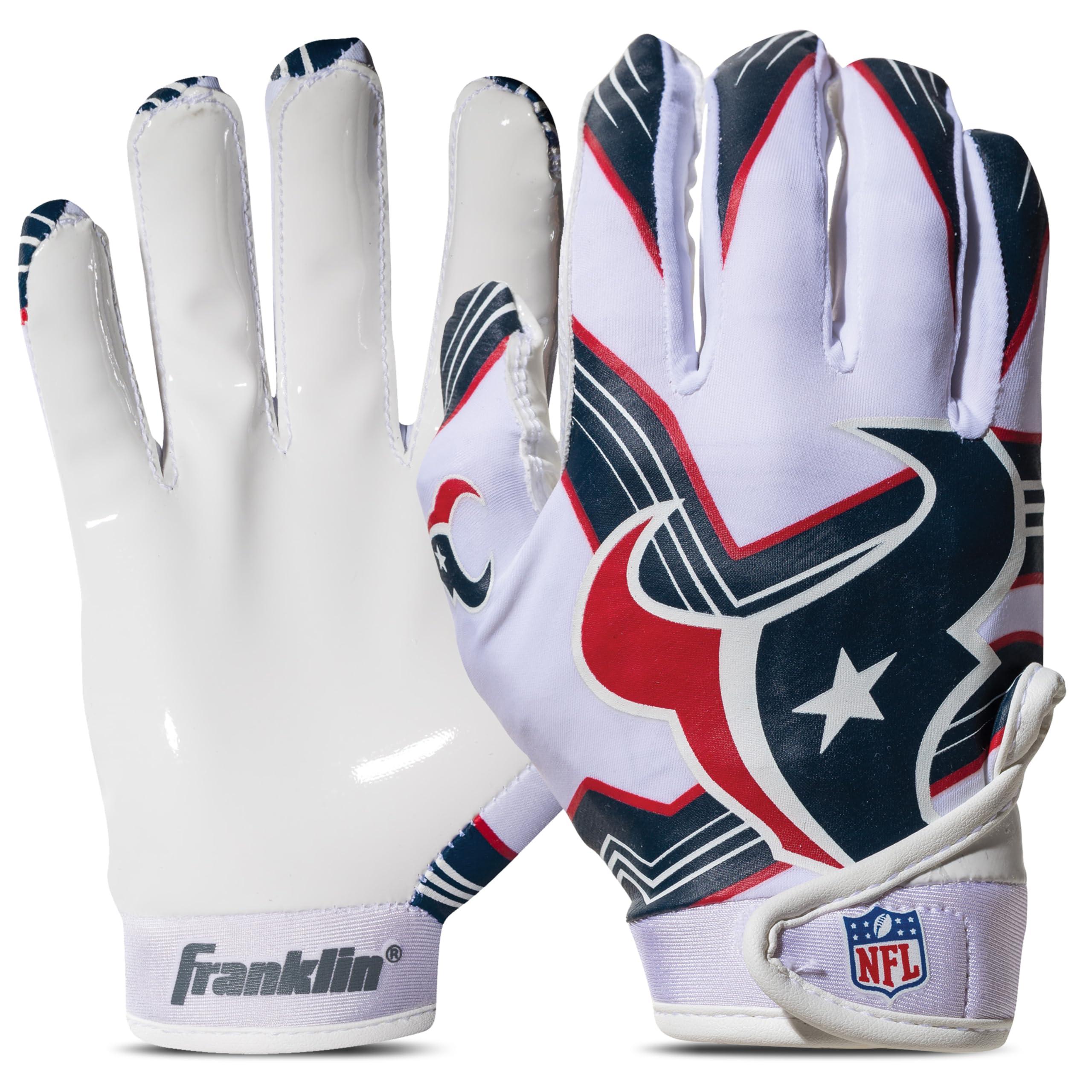 Franklin Sports Youth NFL Football Receiver Gloves - Kids Football Gloves Pair - NFL Team Logos and Silicone Palm (B07P5X7KWD)
