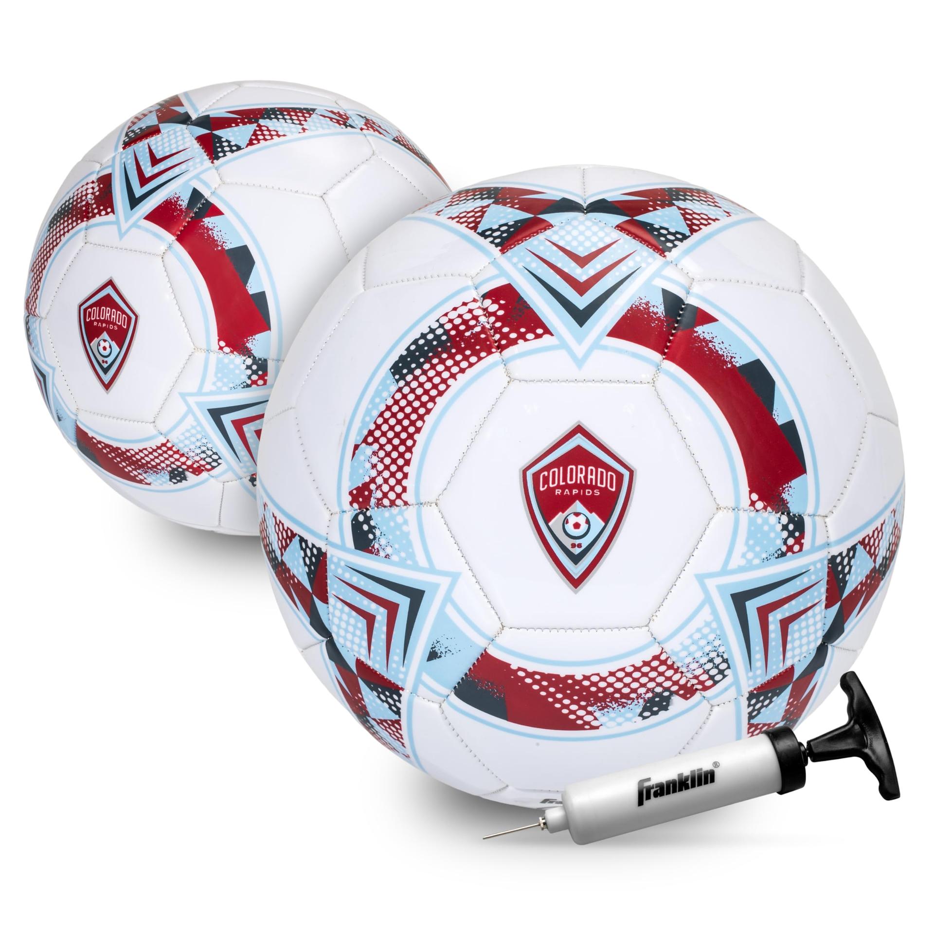 Franklin Sports Official MLS Team Soccer Balls - Official Size 5 Soccer Balls - Regulation Size + Weight Soccer Ball for Kids + Adults - Boys + Girls Soccer Ball - Air Pump Included (B0DN99YKRL) image