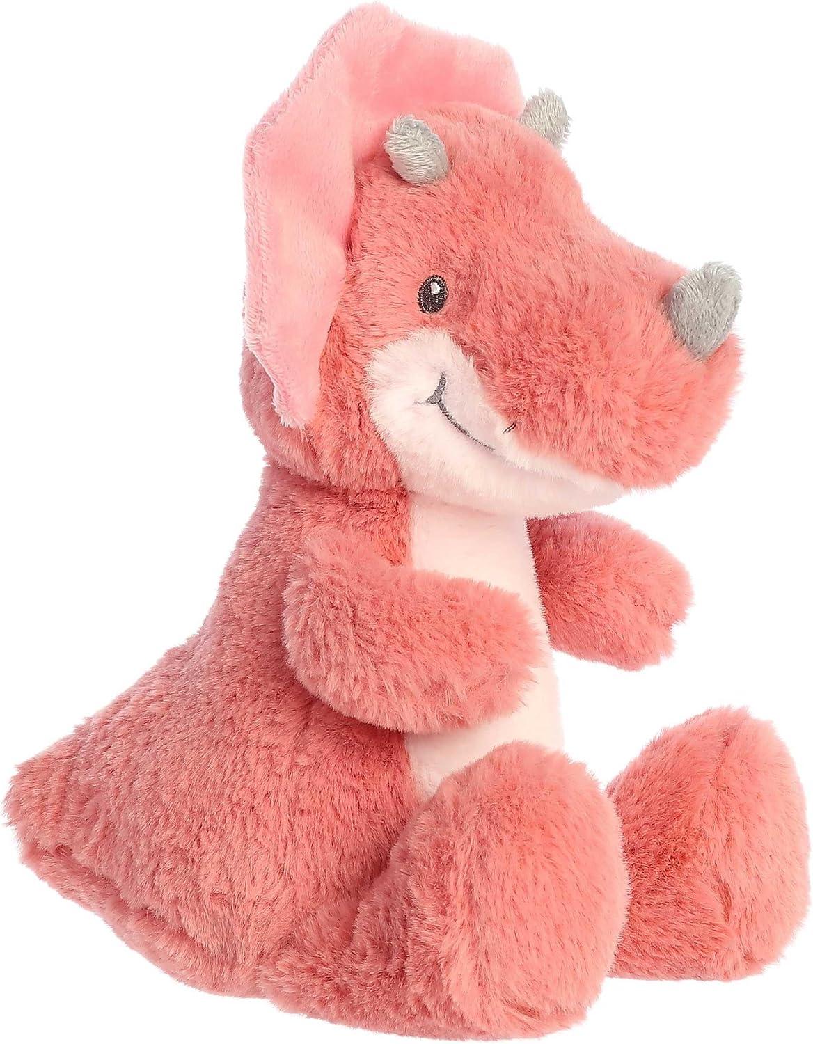 Aurora Ebba Eco Ebba 12" Tai Tricera Eco-Friendly Baby Stuffed Animal | Recycled fabric made from plastic bottles with embroidered details
