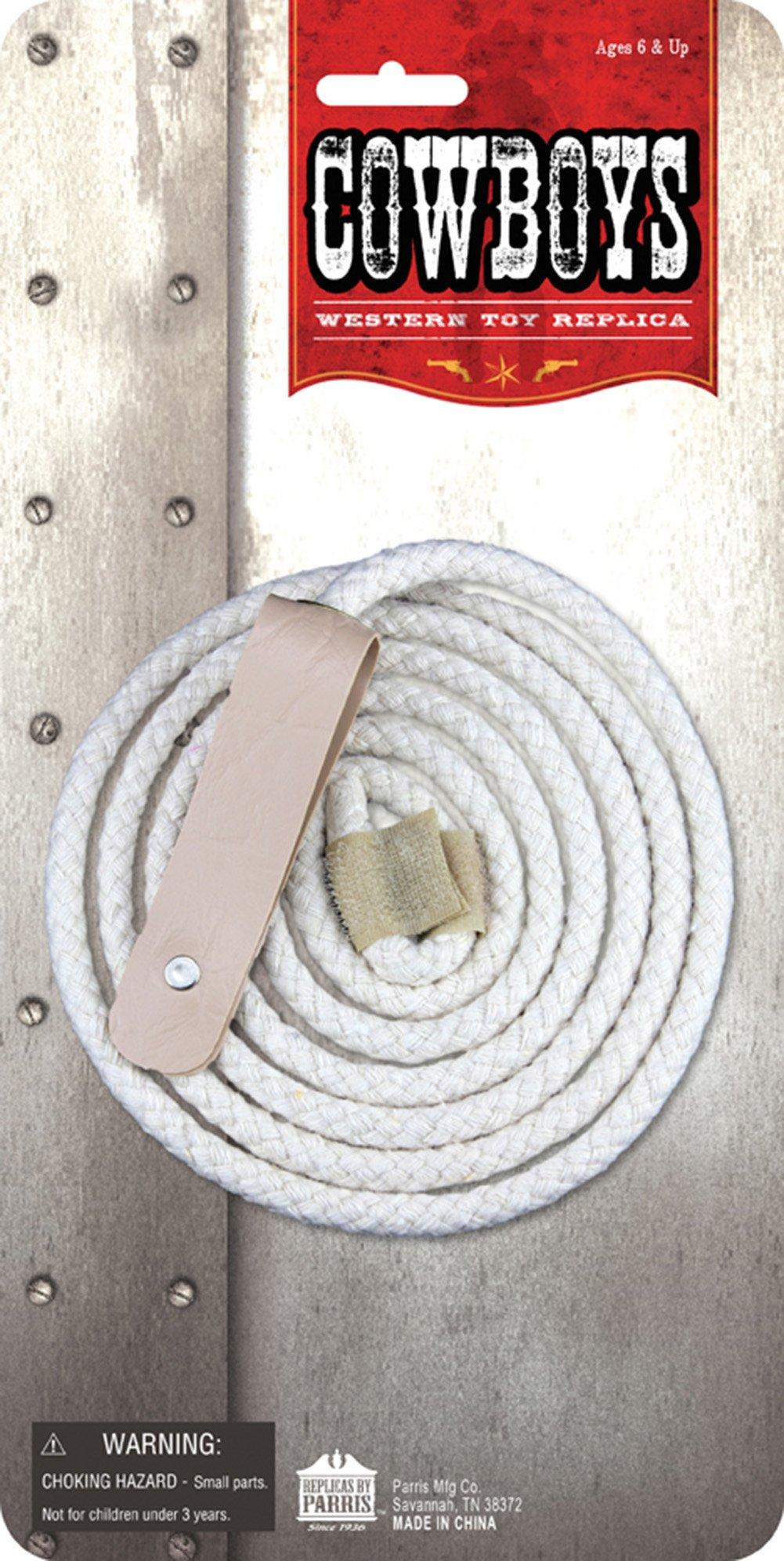PARRIS CLASSIC QUALITY TOYS EST. 1936 - TRICK ROPE - Gray Decorated Single Holster, Finger Tip Break Barrel Action with Removable Cylinder, Fires 8-Shot Ring Caps image