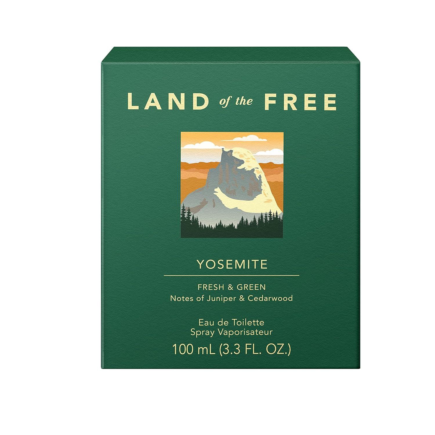 Land of the Free Yosmite Eau de Toilette Spray, 3.3 FL OZ, Pack of 1 image