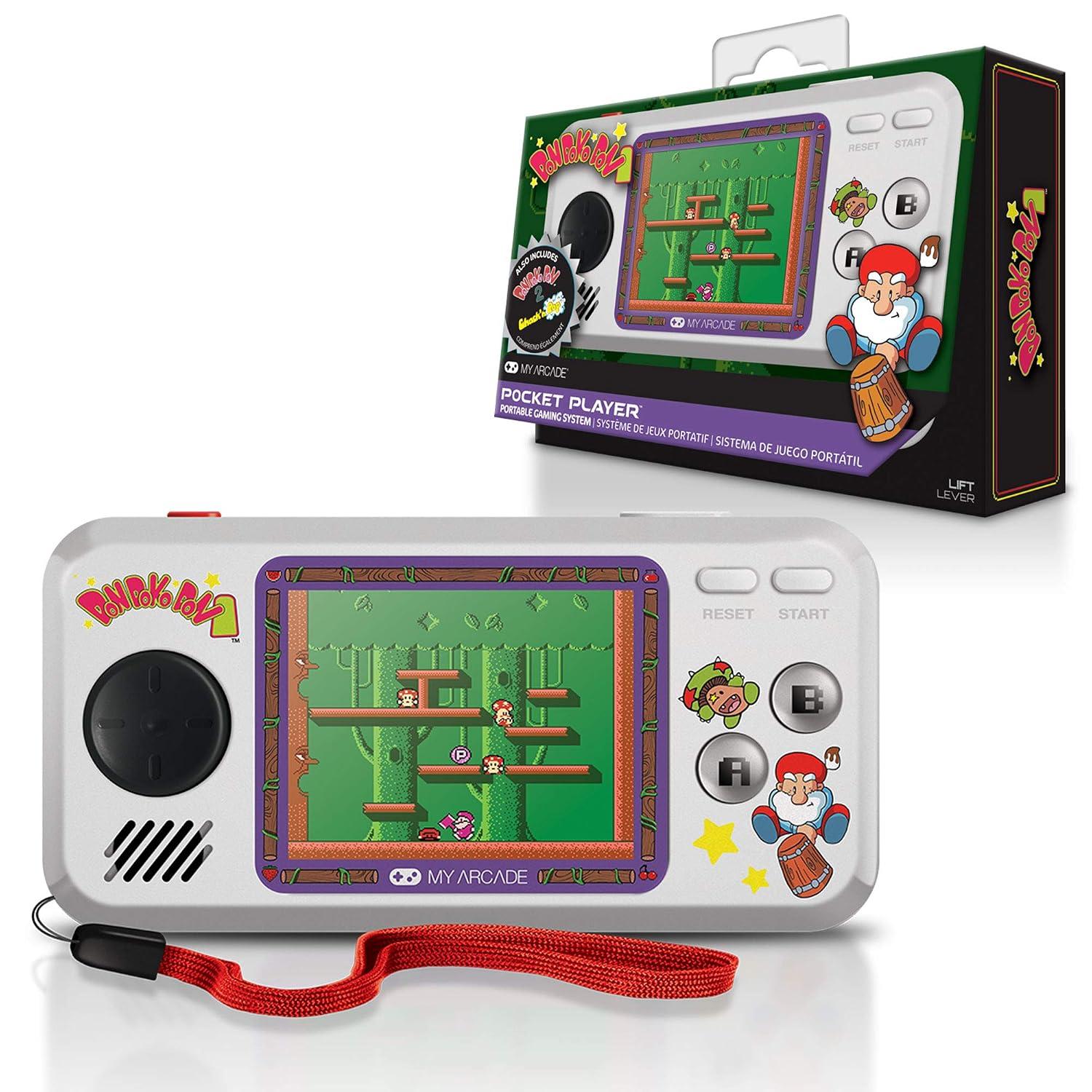 My Arcade Limited Edition Don Doko Don Pocket Player: 3 Built In Games, Don Doko Don 1 and 2, Chack'n Pop, Collectible, Full Color Display,