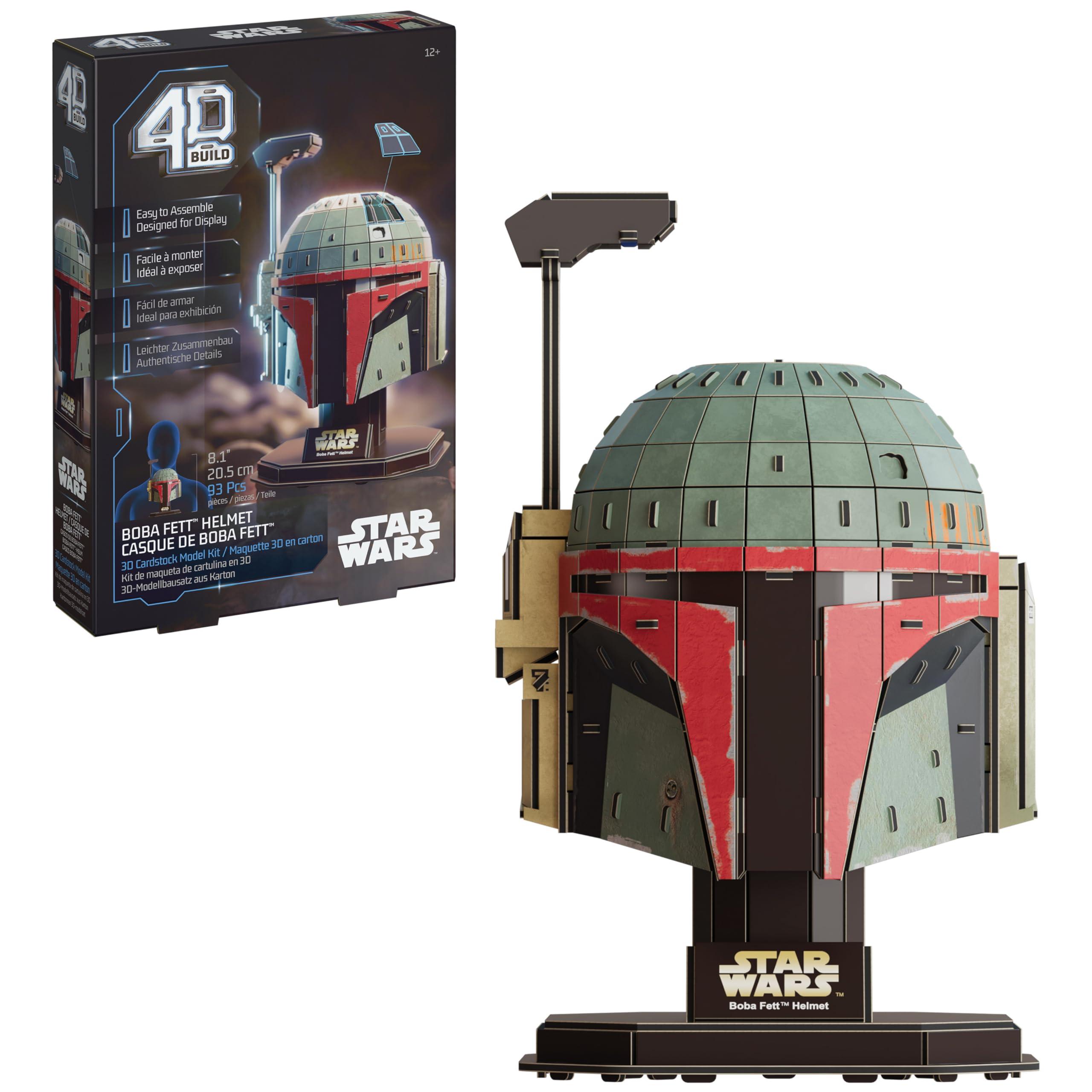4D Build, Star Wars Boba Fett 3D Model Kit, Star Wars Collectibles & Desk Decor, Adult Puzzle, Building Toys, 93 Pieces, 3D Puzzles for Ages 12 & Up image