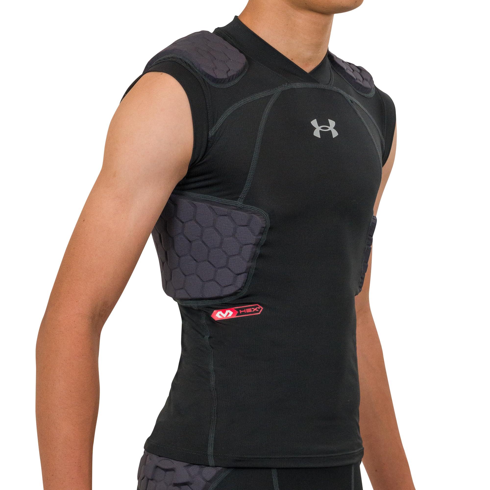 Under Armour Gameday Pro 5-Pad Top, Youth Padded Compression Shirt Football image