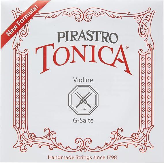 Pirastro 412021 Tonica 4/4 Violin String Set, Medium Gauge with Ball End E, Premium Strings Made With Fine Flexible Synthetic Core, Replacement Accessory for Professional and Student Violin Players image