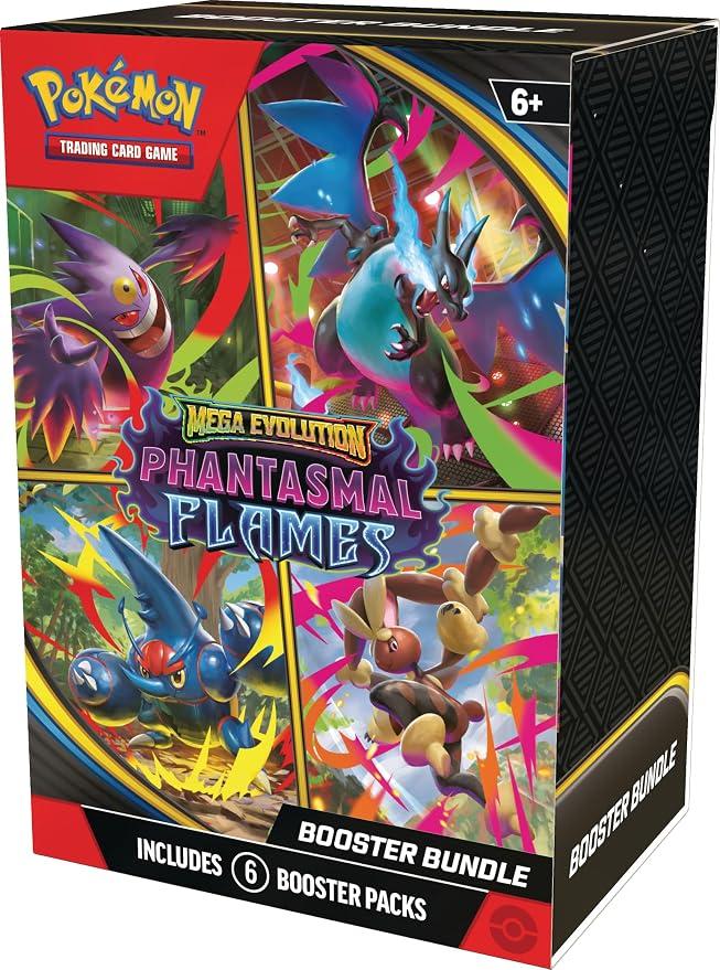 Pokémon TCG: Mega Evolution-Phantasmal Flames Booster Bundle, Booster Pack (6) image