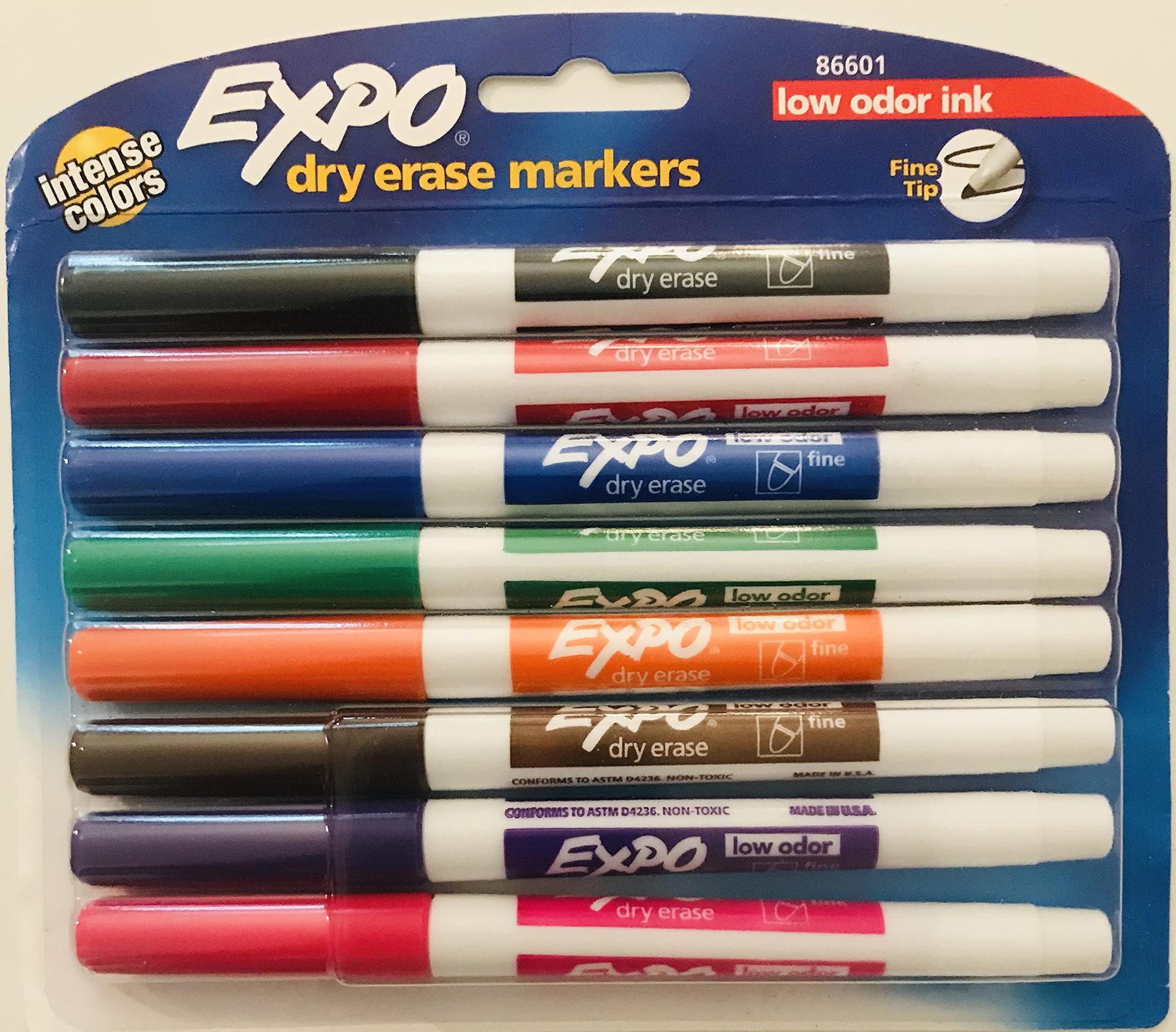 Expo Low Odor Dry Erase Pen-Style Markers, 8 Colored Markers (86601) Office Supplies Store Online, ofice image