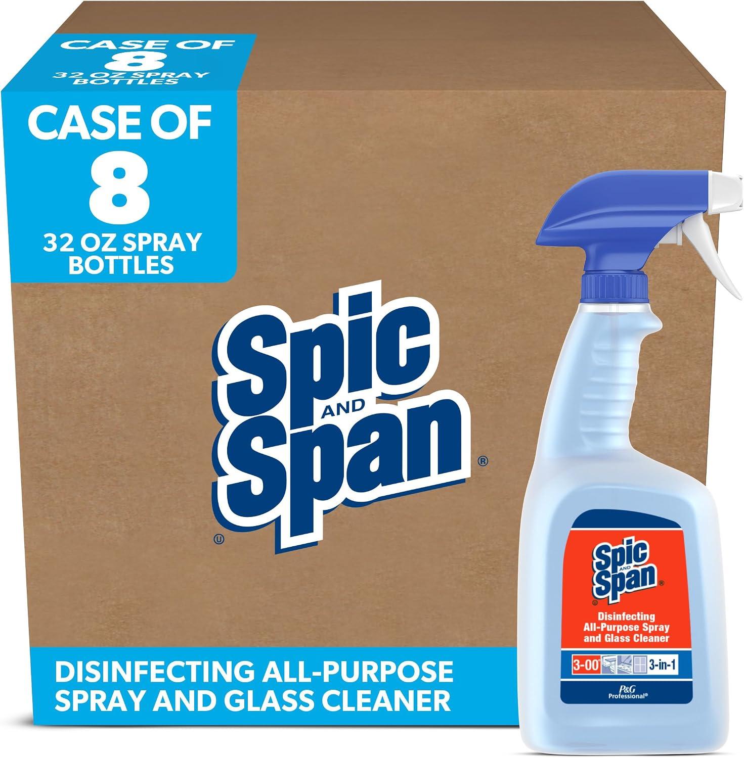 Spic and Span Disinfecting All-Purpose Spray & Glass Cleaner, 32 oz, 8 pk image