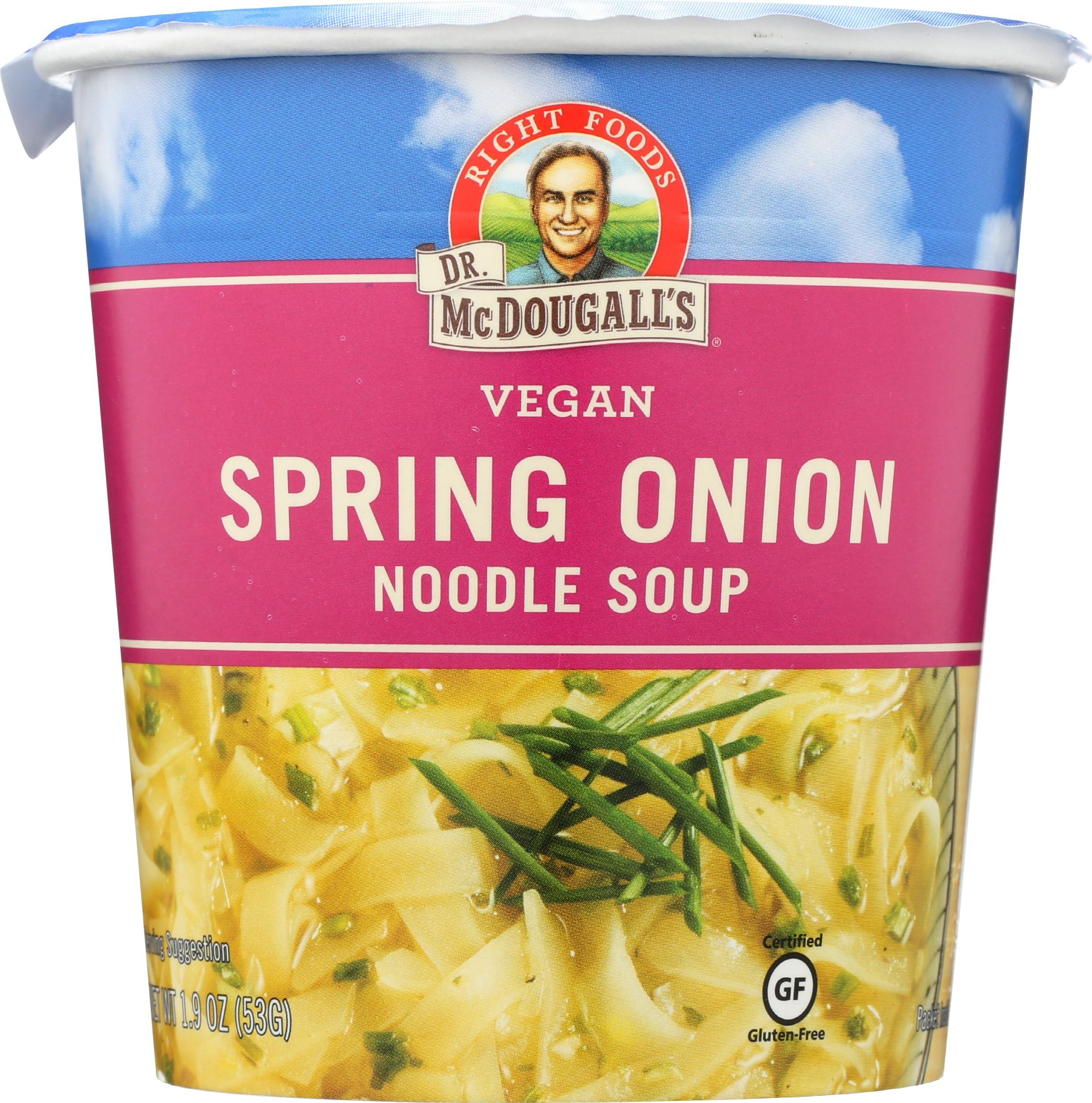Dr. Mcdougall's Right Foods Vegan Spring Onion Noodle Soup, 1.9-Ounce Cup image