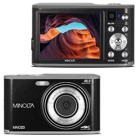 Minolta MND23 4K Selfie Digital Camera - Black image