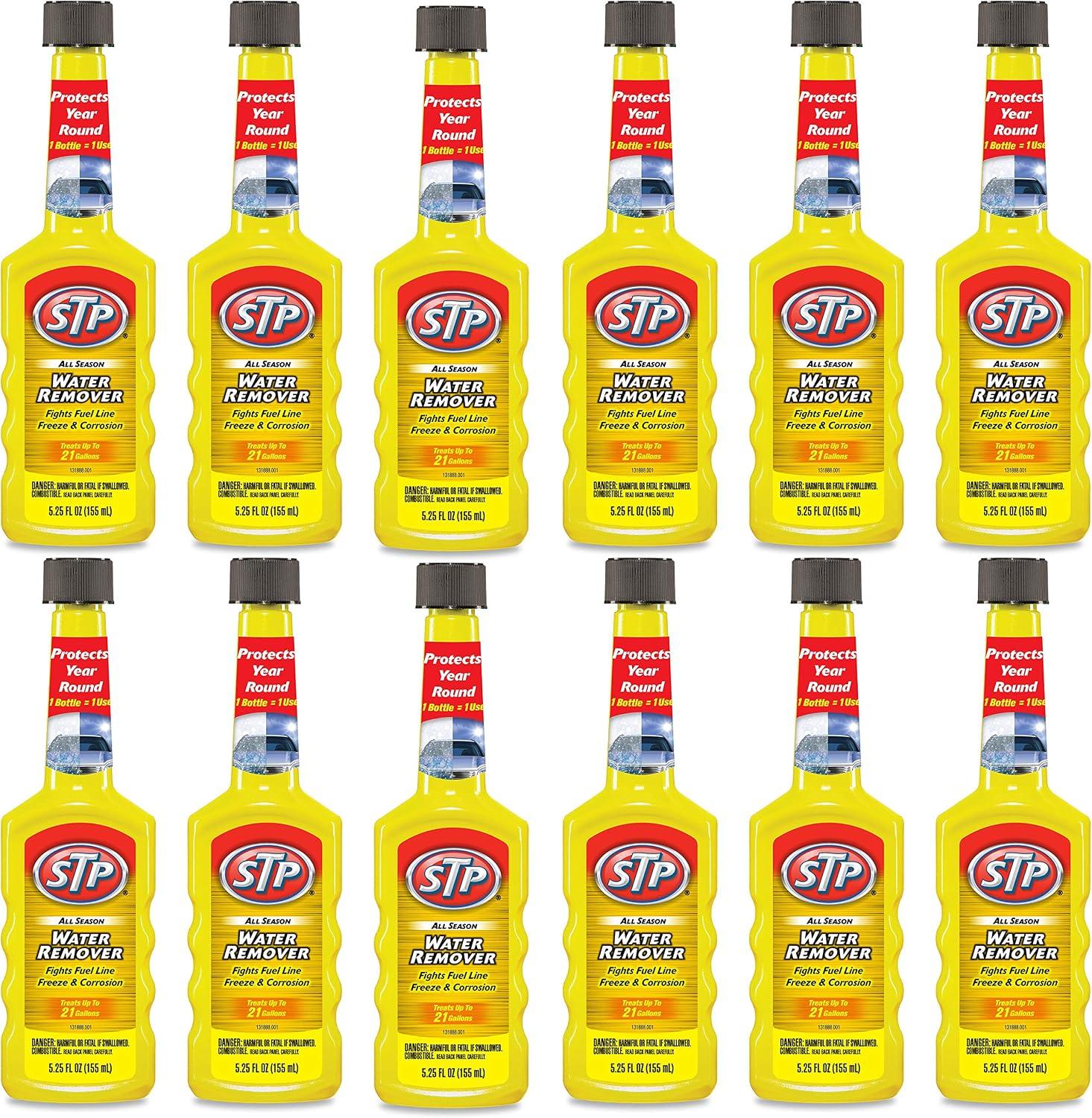 STP Water Remover, All Season Cleaner for Cars & Truck, Bottles, 5.25 Fl Oz, Pack of 12, 78572-12PK image