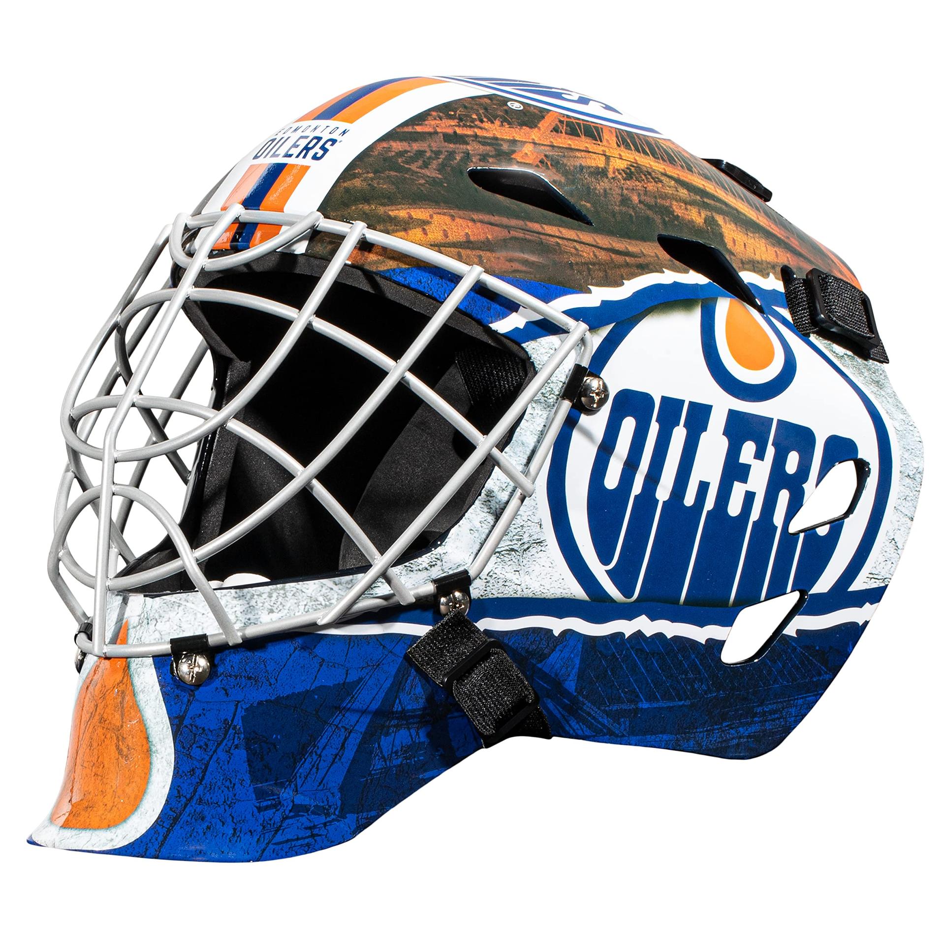 Franklin Sports Team Licensed NHL Hockey Goalie Face Mask - Goalie Mask for Kids Street Hockey - Youth NHL Team Street Hockey Masks (B00V57MF0U) image