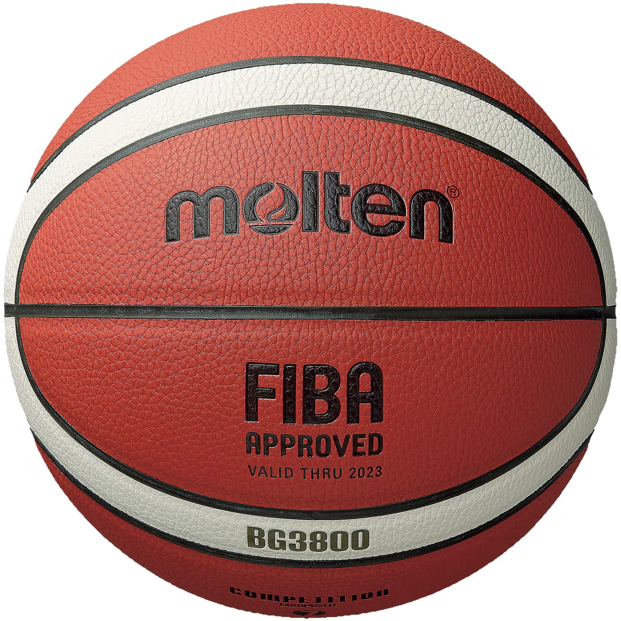 Molten BG3800 Series, Indoor/Outdoor Basketball, FIBA Approved, Size 7, 2- Tone Design, Model: B7G3800 image