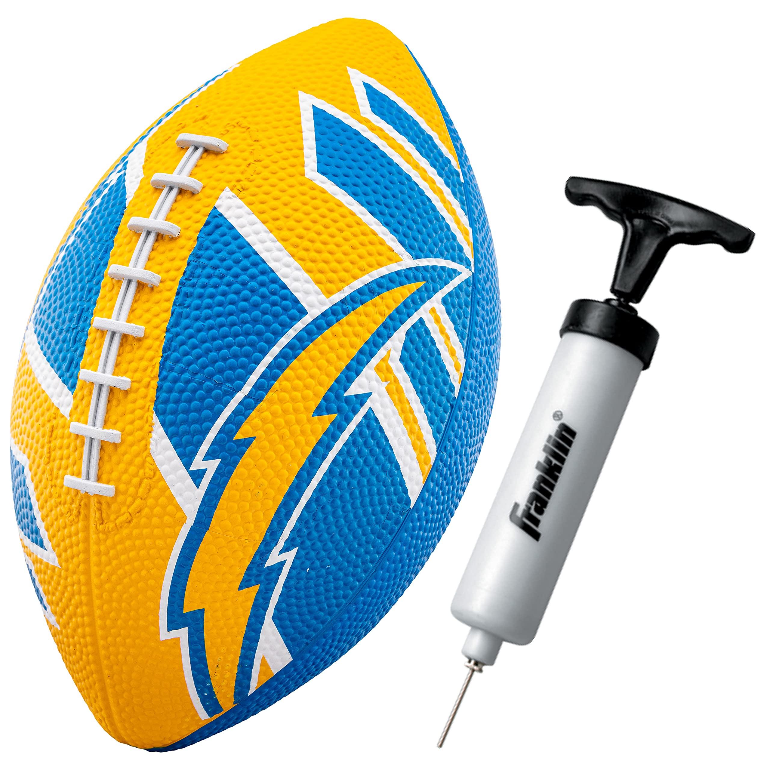 Franklin Sports NFL Team Footballs - Rubber Youth Mini Balls for All Teams - Kids 8.5" Football + Air Pump Sets - Official NFL Licensed (B07XKRC9SK)
