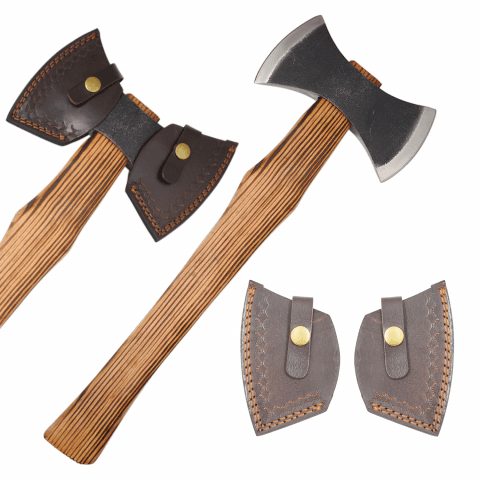 Medieval Warrior - Double-Bit Camp Hand-Forged Style Axe - OR-733 image