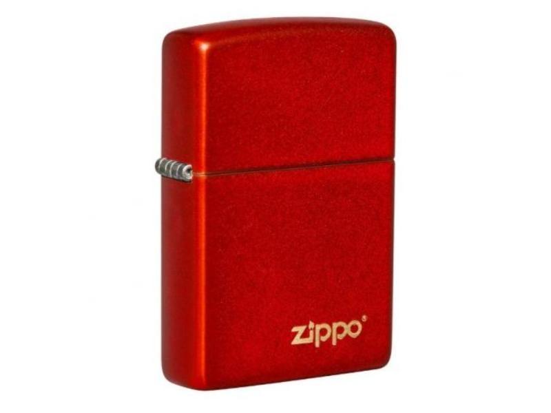 Zippo Classic Metallic Red Zippo Logo Lighter - ZP-49475ZL image