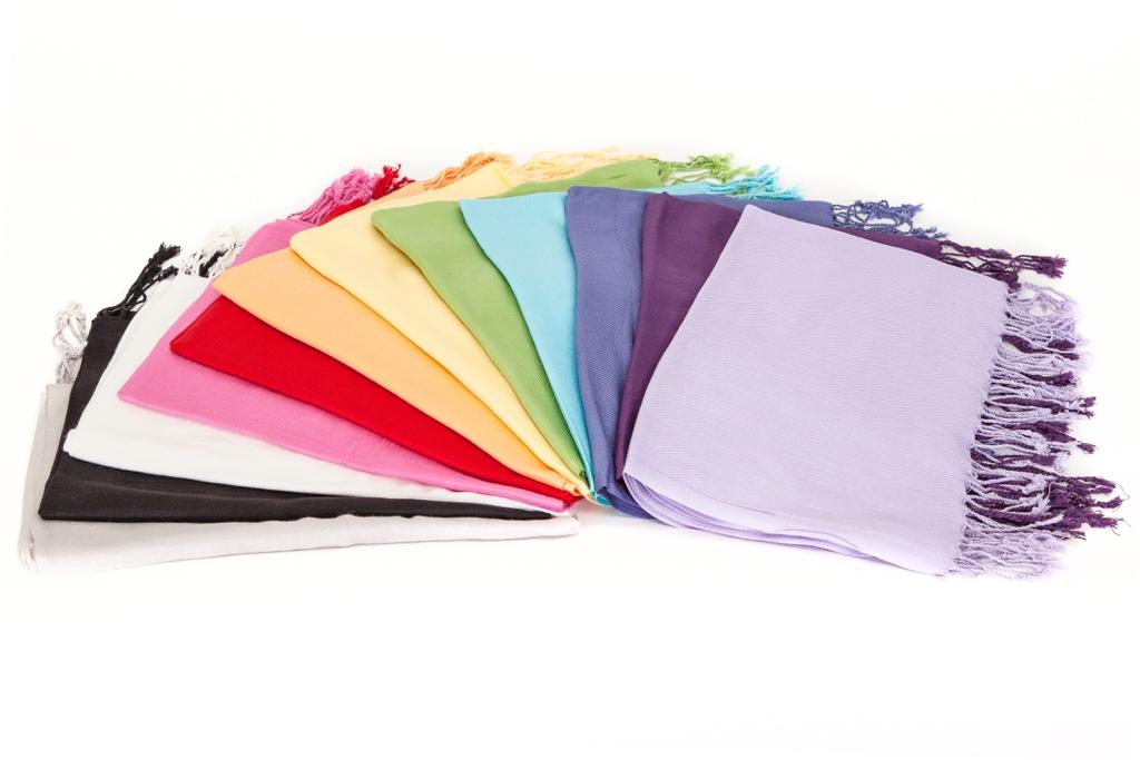 Solid Viscose Twill Pashmina Scarf Asst image