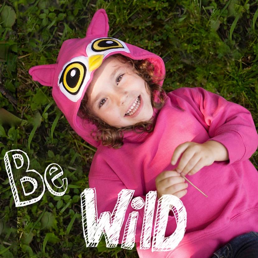 Toddler Animal Hoodie - Pink Owl