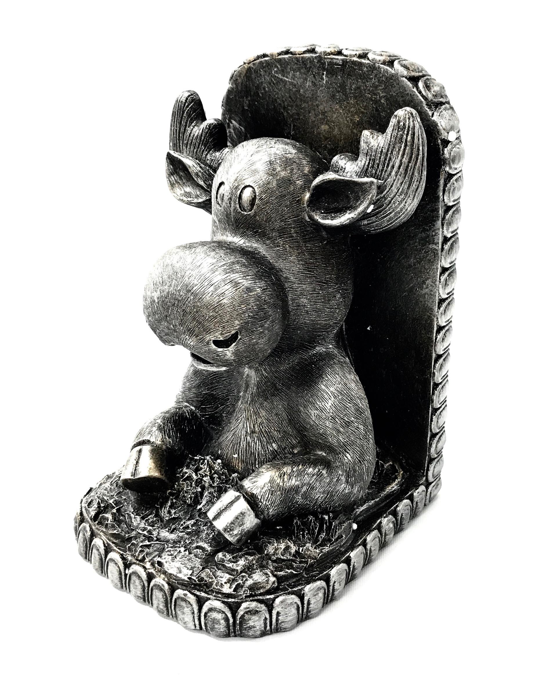 Moose Bookend Pewter image