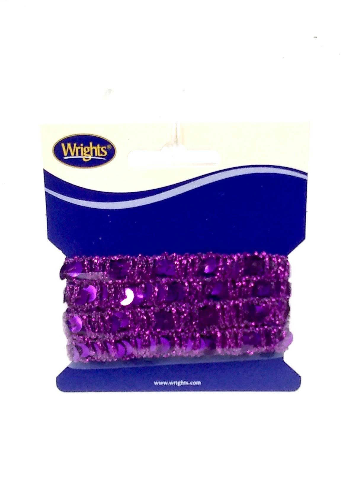 Stretch Sequin Trim - Purple (SM62413) image