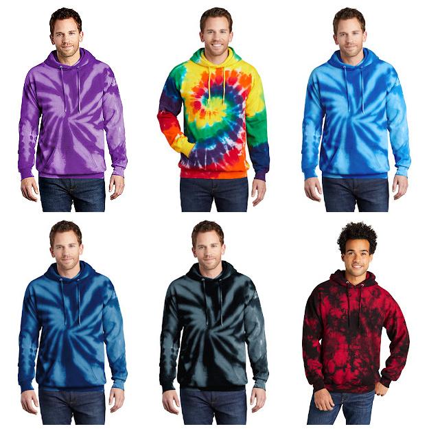 #7M-712-PC 'Port & Company' Tie Dye Pullover Hoods - $6.40 each (15 Pieces) image