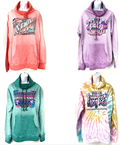 #7K-714-CN Youth Printed Cowl Neck Sweatshirt - $.40 each (24 Pieces) image