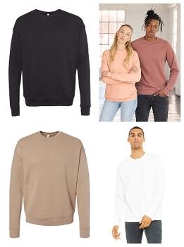 #7-380-BC BELLA + CANVAS Unisex Crewneck Sweatshirt - $3.90 each (24 Pieces) image
