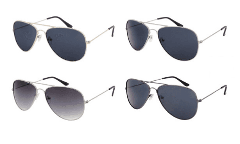 #3-SE668 Smoked Aviator Sunglasses - $2.40 each (12 Pair)
