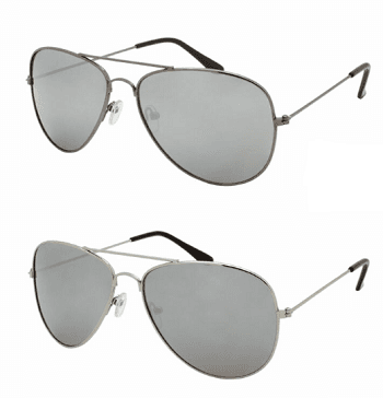 #3-SE676 Aviator Mirrored Sunglasses - $2.40 each (12 Pair)