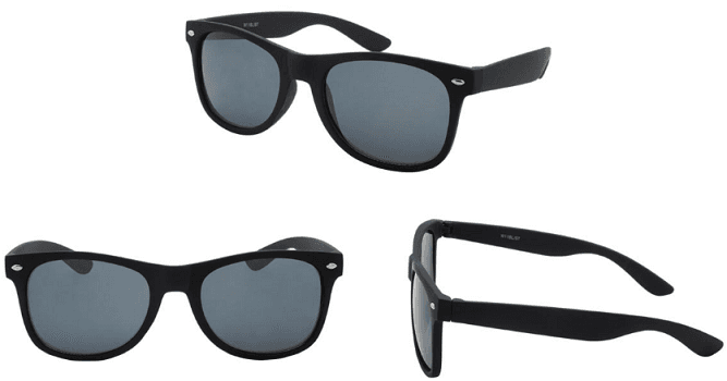 #3-SE707 Unisex Black Sunglasses - $2.40 each (12 Pair) image