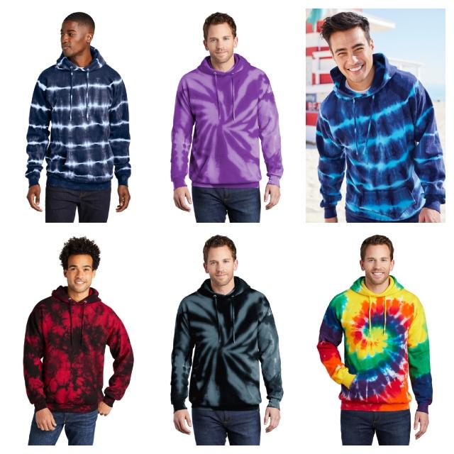 #7M-712-PC-NST 'Port & Company' Tie Dye Pullover Hoods - $2.75 each (33 Pieces) image