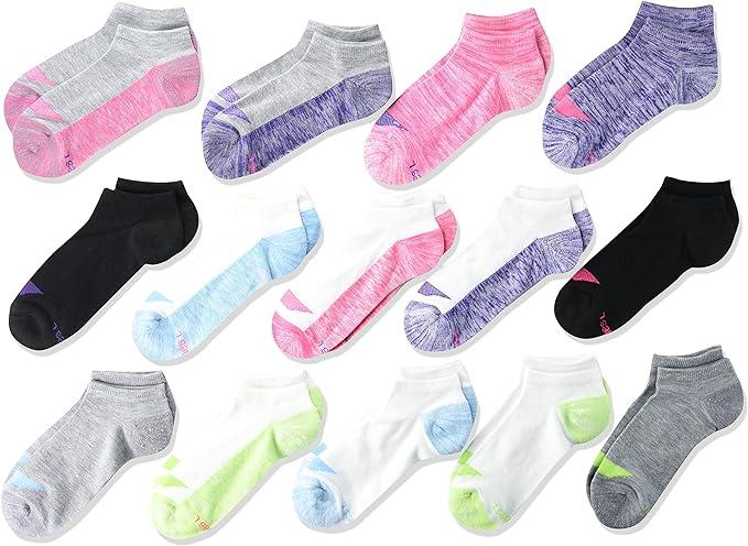 #4-H-3265 'Hanes' Girls No Show Socks 14 Pair Pack - $3.00 per pack (10 Packs) image