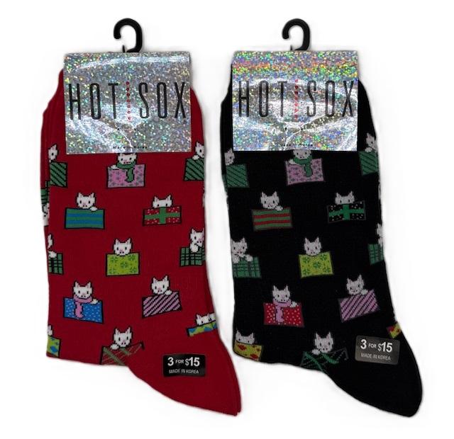 #6-HS-220 Women's 'Hot Sox' Holiday Crew Socks (9-11) - $.35 Per Pair (60 Pair) image
