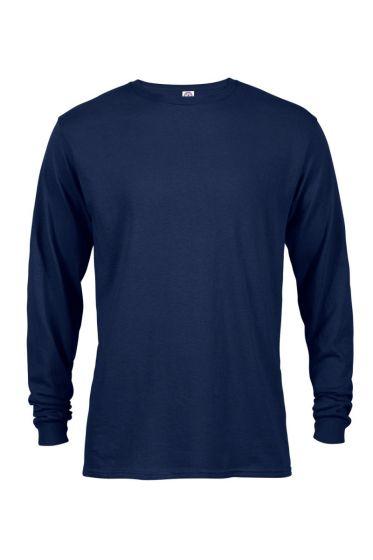 #235-61748 Delta Apparel Pro Weight Adult Long Sleeve Tee - S to 3XL - $1.90 each (36 Pieces) image