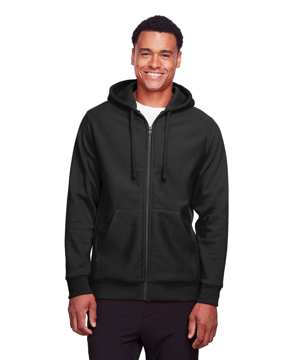 #7M-728-TT95-X Team 365 Men's Zone HydroSport™ Heavyweight Full-Zip Hooded Sweatshirt(Black) 4X - $7.50 each (13 Pieces) image