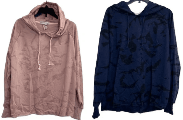#7W-7629 Ladies' Pullover Tie Dye Hoodie - $3.90 each (12 Pieces) image
