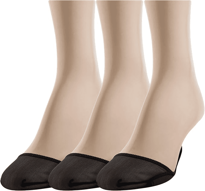#6-GT-5900 Women's 'Gold Toe' Black Non-Slip Padded Liner - $1.50 Per 3 Pair Pack (20 Packs) image