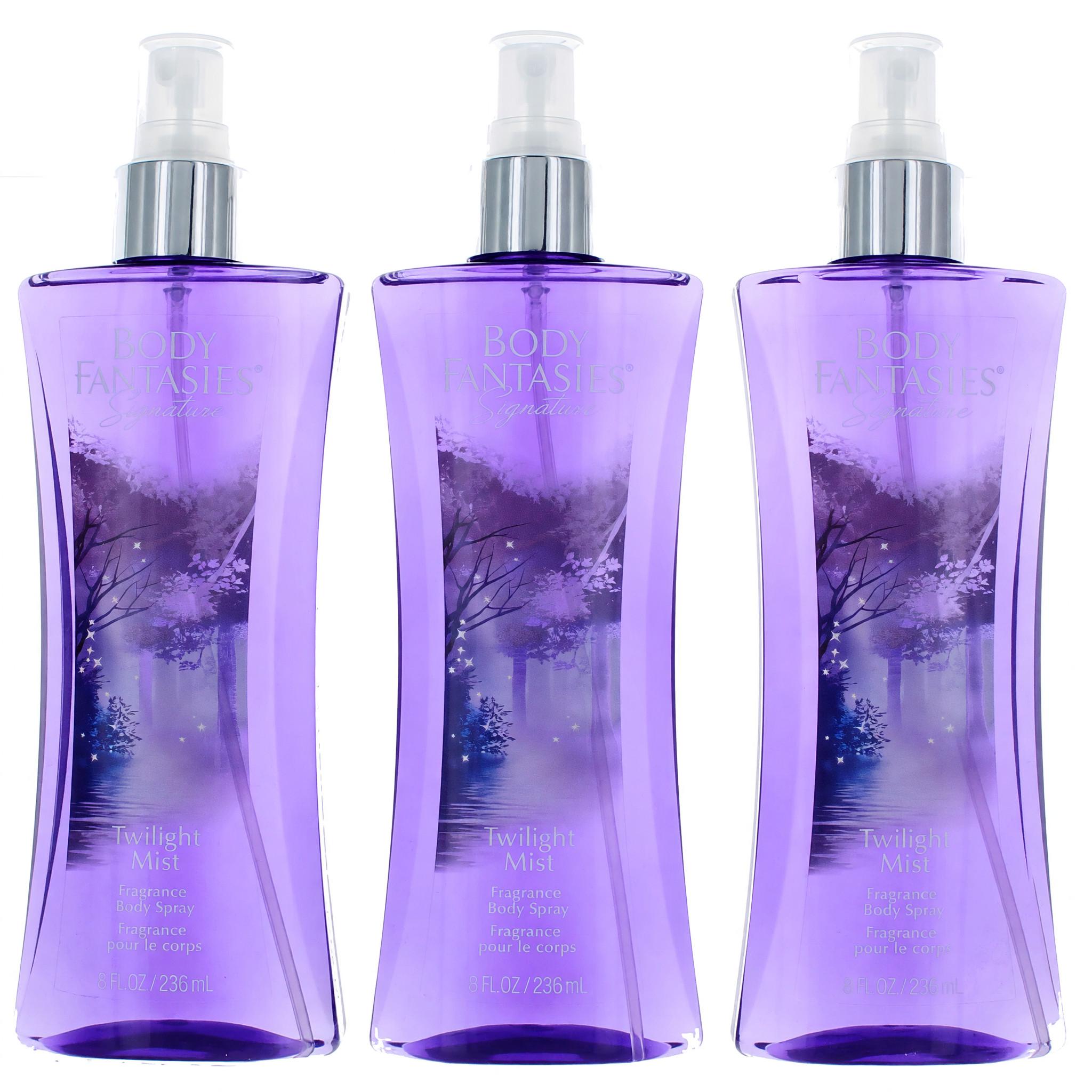 Twilight Mist by Body Fantasies, 3 Pack 8 oz Fragrance Body Spray for Women image