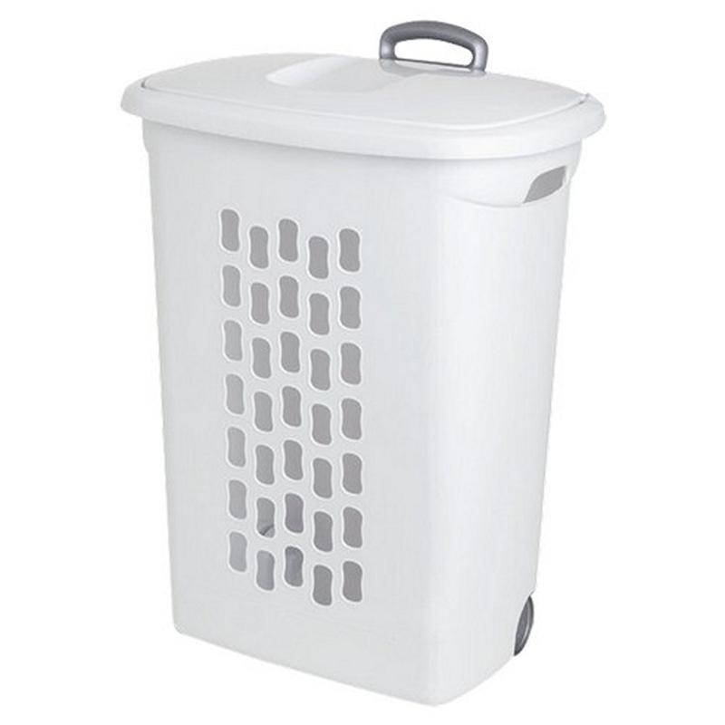 12228003_ULTRA WHEELED HAMPER WHITE-3 image