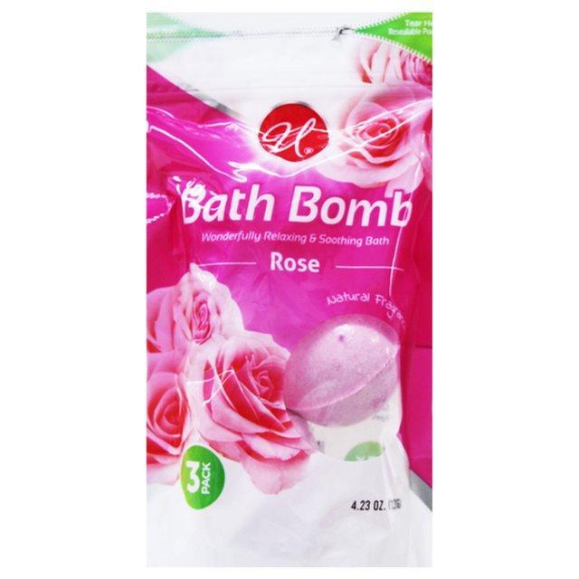 55596_3PK BATH BOMB COLOR FOR ROSE-36 image