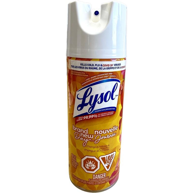 561297_12.5OZ LYSOL® 56129 DISINFECTANT SPRAY MANGO & HIBISCUS®-12 image